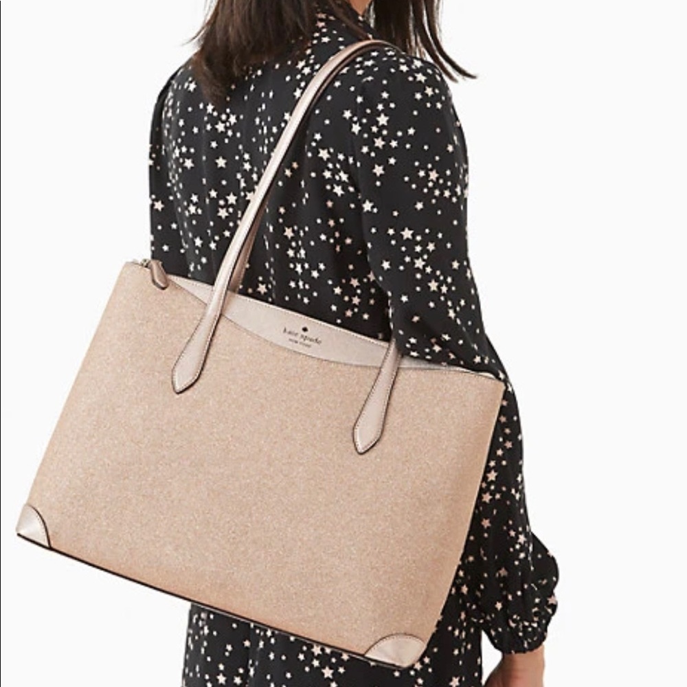 Kate Spade Shimmy Glitter Tote - Picture 7 of 12